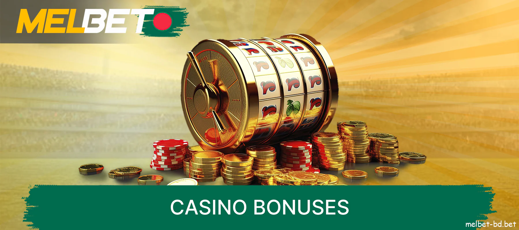 Bonuses for Melbet casino gamblers