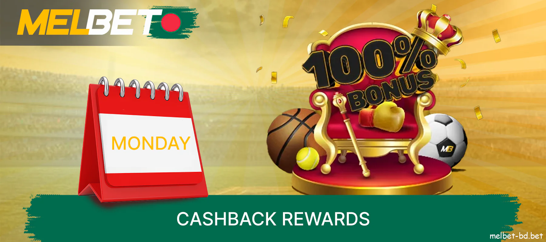 Melbet cashback rewards every Monday for Bangladeshi players