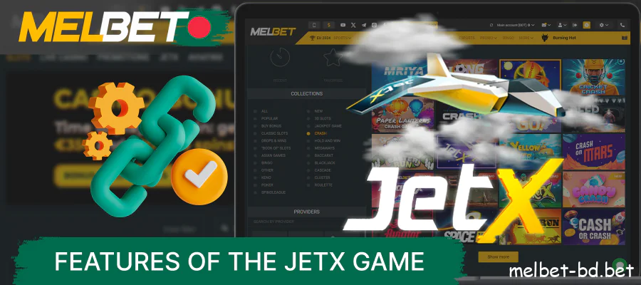 Main features of JetX games on Melbet site