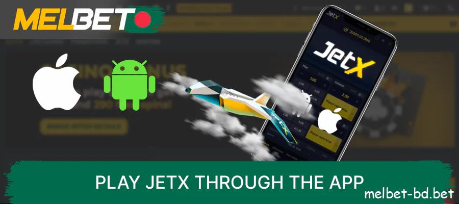 Melbet mobile app with JetX Game