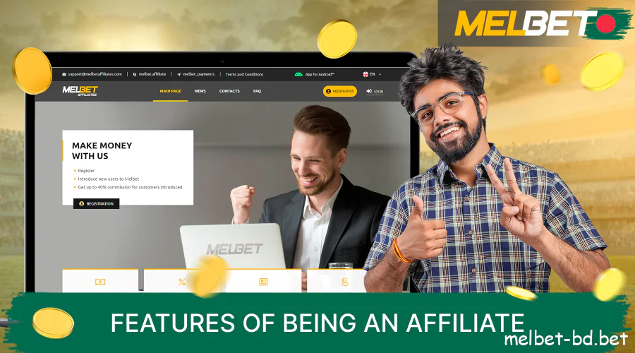 Melbet affiliates get all the tools and resources needed to promote the company in Bangladesh