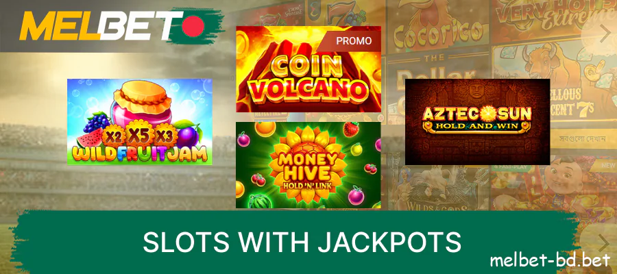 Slot machine with jackpot at Melbet Casino