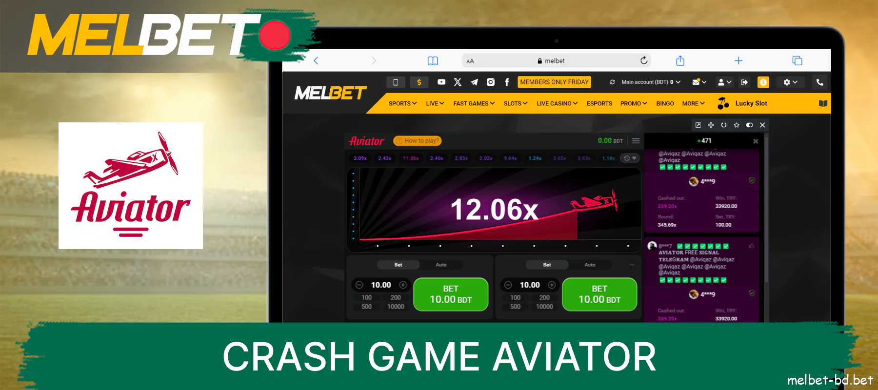 Melbet Aviator Online in Bangladesh - Play the Game from Spribe