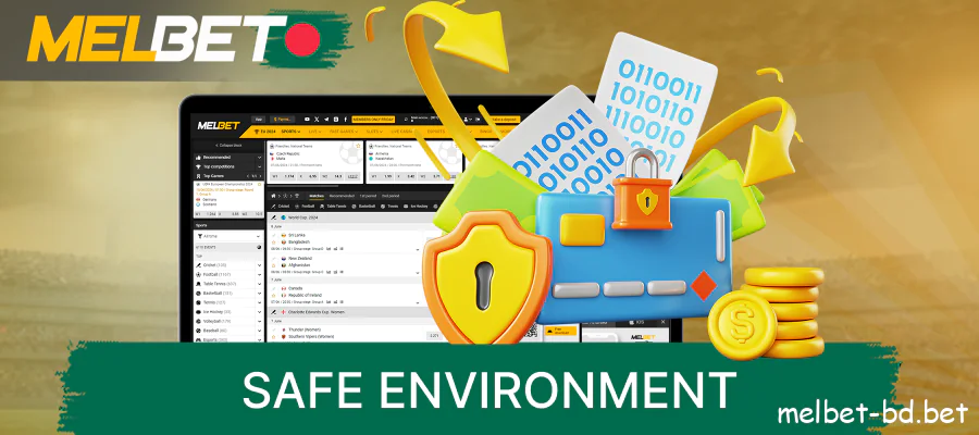 Safe environment for Bangladeshi players on Melbet website