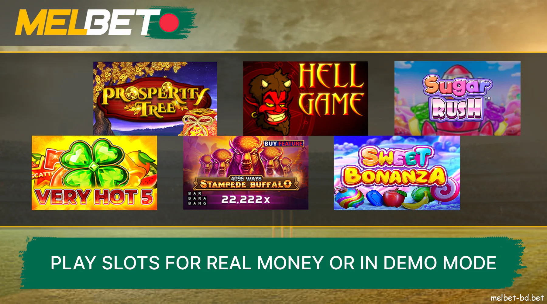 Slots at Melbet Casino in Bangladesh