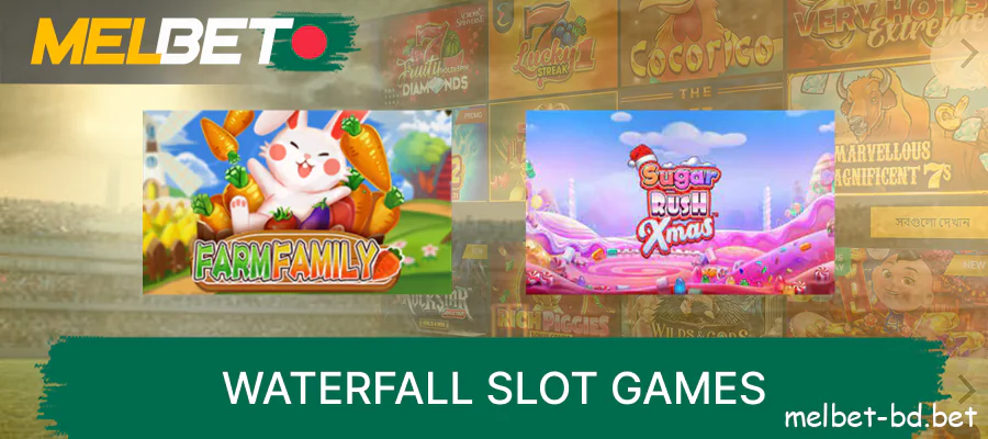 Waterfall slot game online at Melbet Bangladesh