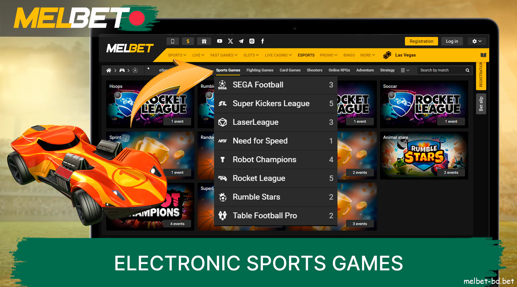 Melbet bookmaker for betting electronic sports games