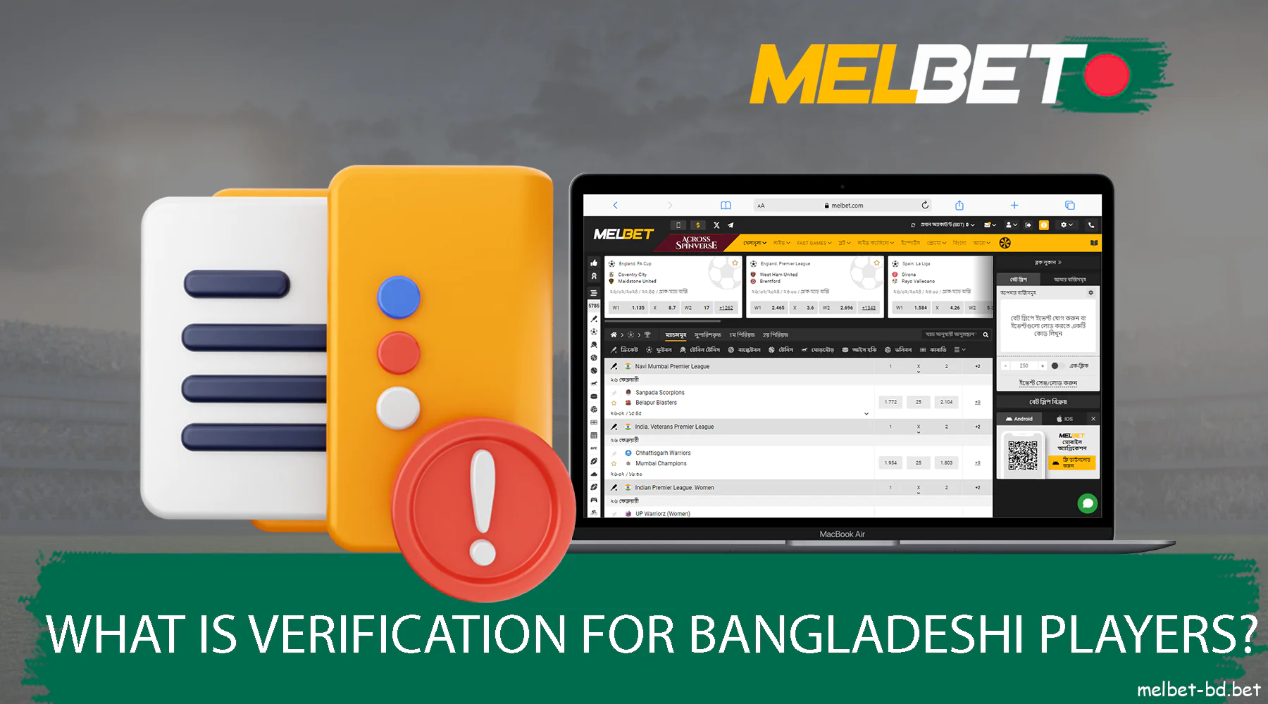 Process of verification on Melbet