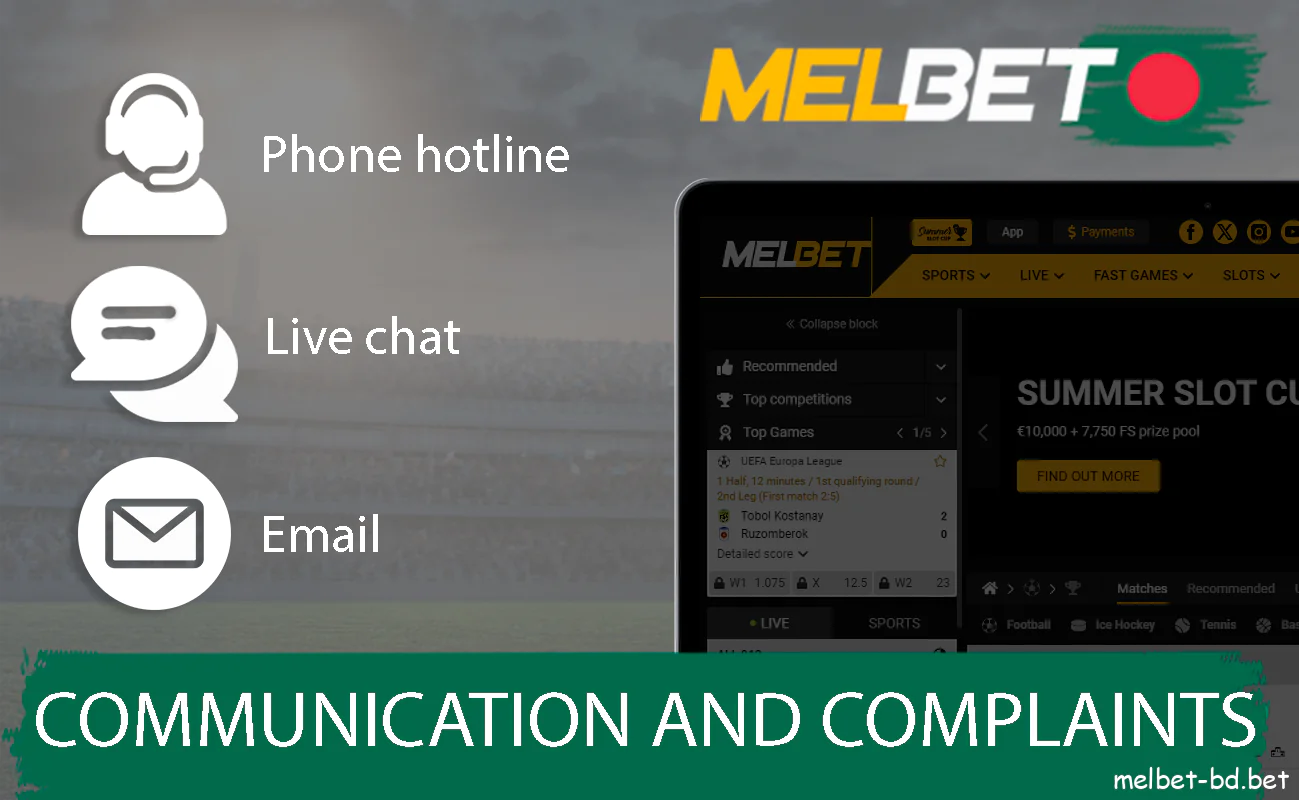 You can report the problem in a convenient way at Melbet