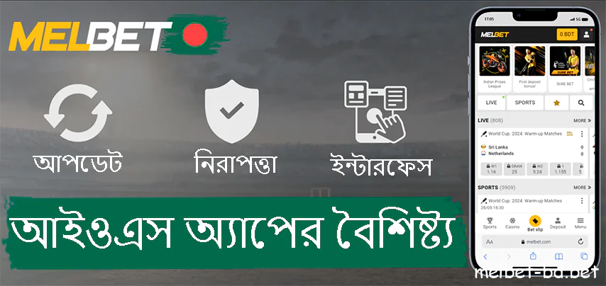 অ্যাপল ব্যবহারকারীদের জন্য উপযোগী অনন্য বৈশিষ্ট্য Melbet